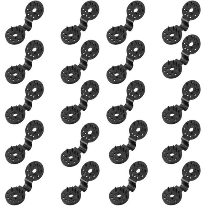 Attaches Pour Pare-soleil Et Bâches - Lot De 100 Pinces En ABS - Fixation Robuste Anti-vent Pour Jardin, Serre - 11