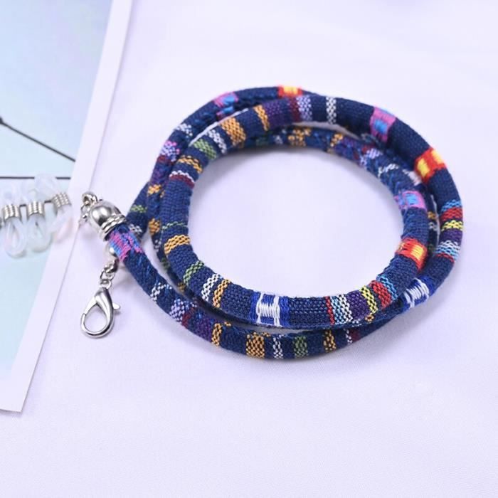Chaîne De Lunettes Avec Perles Cristal - Lanière Élégante Anti-Perte
