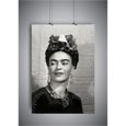 Poster Affiche Frida Kahlo BW Wall Art 1264-1