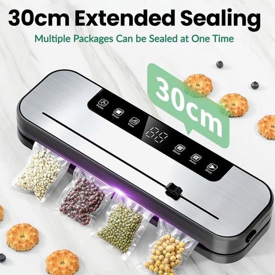 VEVOR Machine Sous Vide Pour Aliments Secs Humides 90 KPa Appareil De Mise Sous Vide 130 W