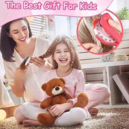 Newpop Machine à Strass Pour Cheveux - Kit Hair Bedazzler Avec 180 Gemmes Décoratives Multicolores Pour Coiffures Et Accessoires