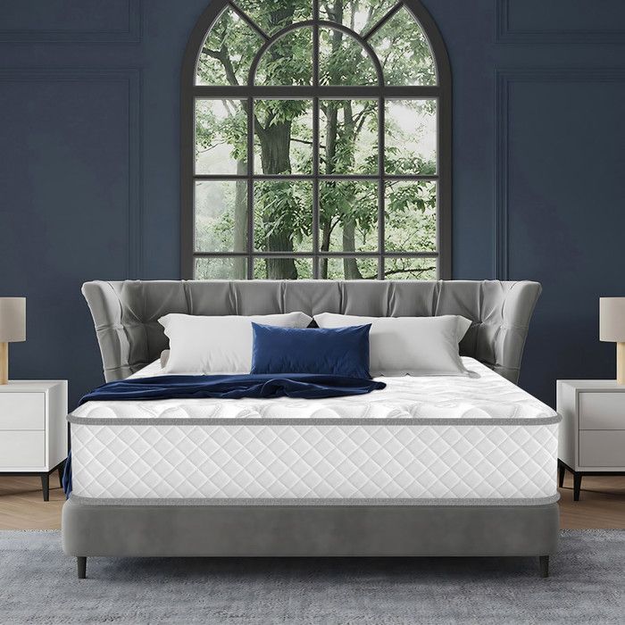 Matelas de 140x190 cm, épaisseur 27 cm, matelas à ressorts avec mousse à mémoire de forme, respirant et hypoallergénique pour un sommeil confortable Matelas de 140x190 cm, épaisseur 27 cm, matelas à ressorts avec mousse à mémoire de forme, respirant et hypoallergénique pour un sommeil confortable