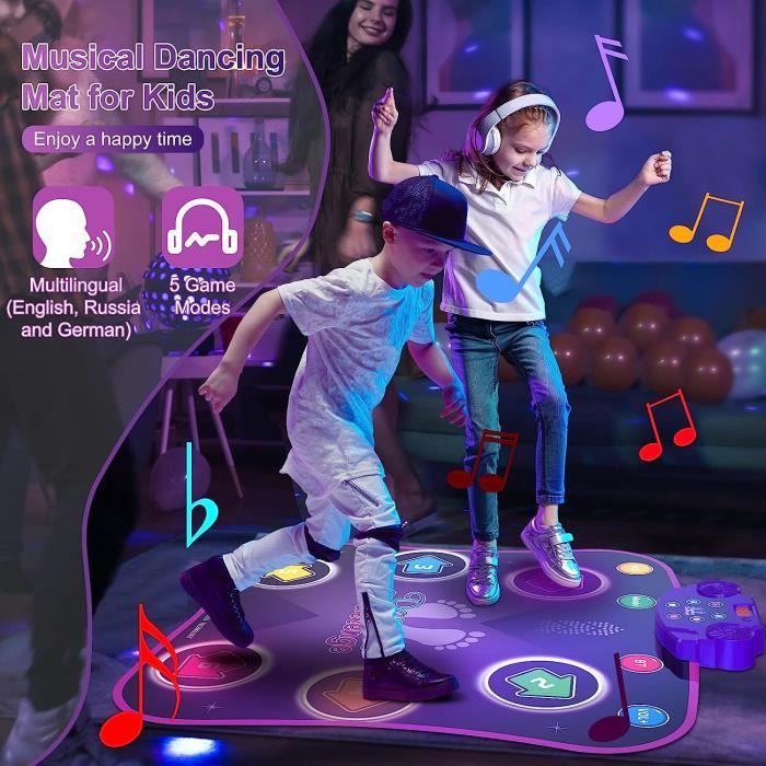 Interactif Jouet éducatif Enfants Tapis de danse Antidérapant Couverture  musicale Cadeau