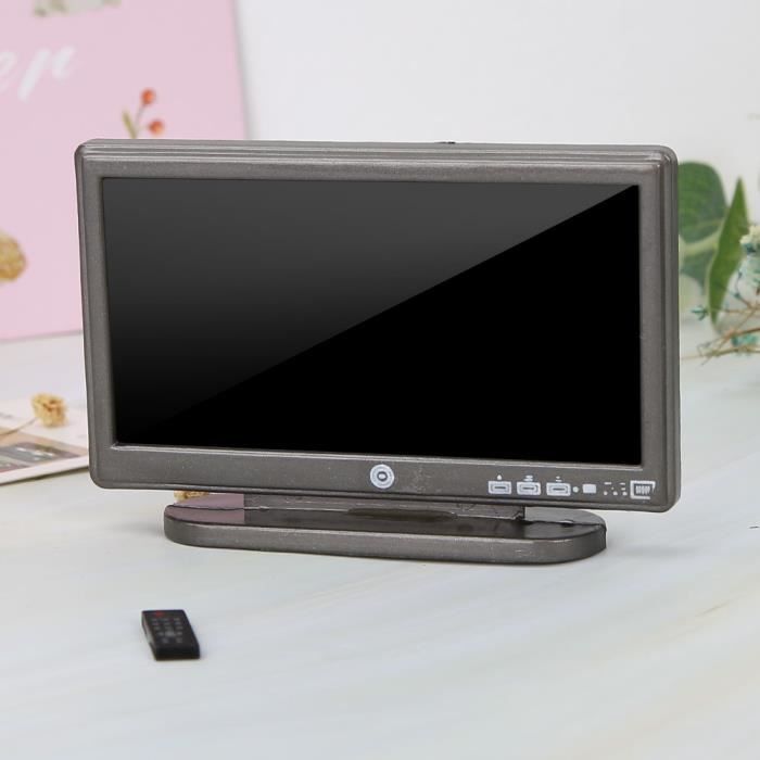 Ensemble de meubles de meuble de télévision jouet miniature pour