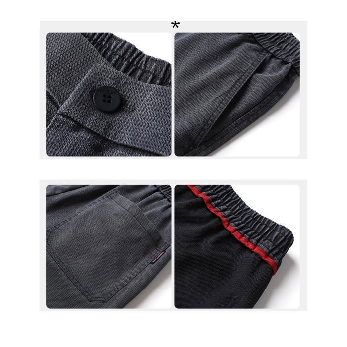 2025 Pantalon Homme Taille Elastique- Pantalon Jogging Droite Couleur