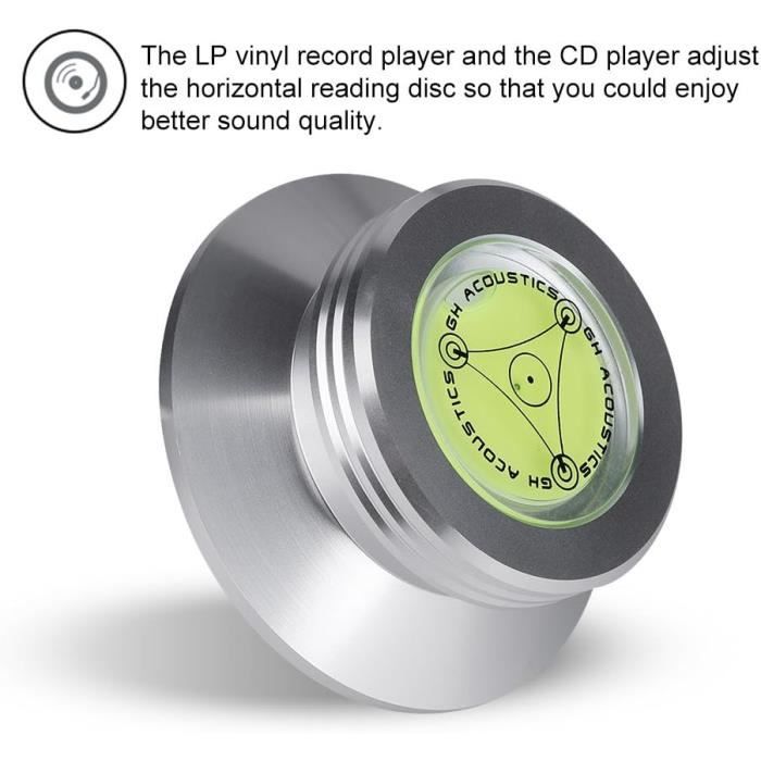 Stabilisateur De Disque Vinyle Alnicov – Pince De Poids 278 G En Aluminium – Anti-vibration Pour Platine