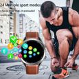 ANSUNG Montre Connectée Homme Smartwatch,Sport Bracelet Connecté 24 Modes d'entraînement,Tensiomètre Cardiofréquencemètre Podomè143-2