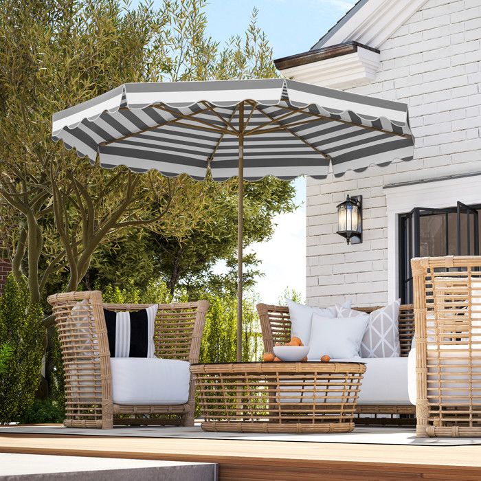 Outsunny Parasol déporté octogonal lumineux inclinable manivelle avec pied en croix panneau solaire lumière LED 8 entretoises aluminium 3 x 2,48 m kaki