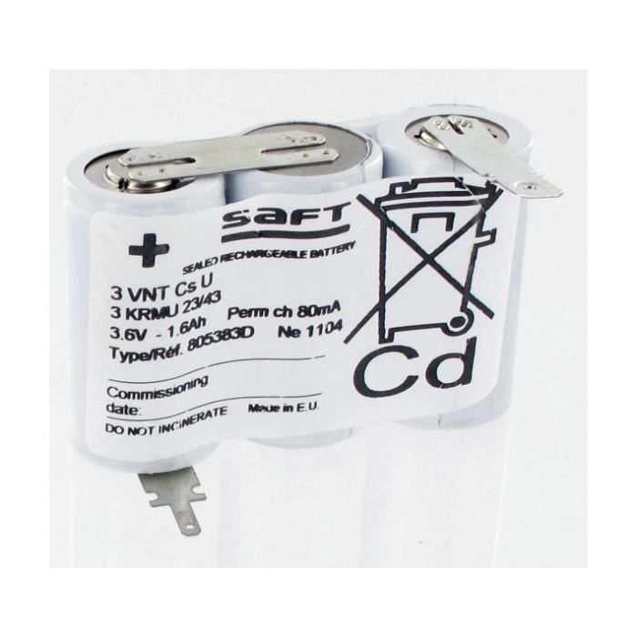Pile baton lithium 3.6V Saft, pour alarme