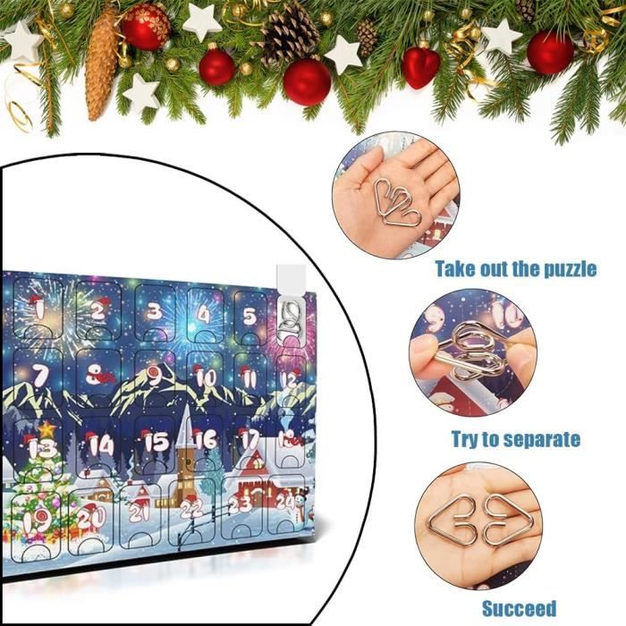 Calendrier de l'avent 2023 Puzzle, 24 Boîtes Calendriers de l'avent Arbre  de Noël Noel Adultes,1008 Puzzles Calendrier Avent Cadeaux - Cdiscount  Maison