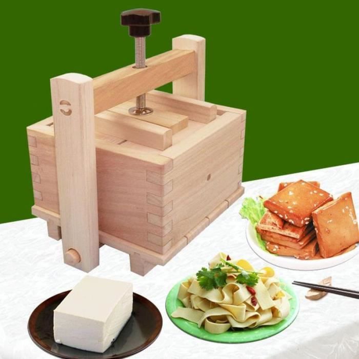 Presse à Tofu Manuelle - Égouttage Rapide, Plateau En U, Bec Verseur - Pour Tofu Ferme Ou Extra-ferme En 10-30 Min