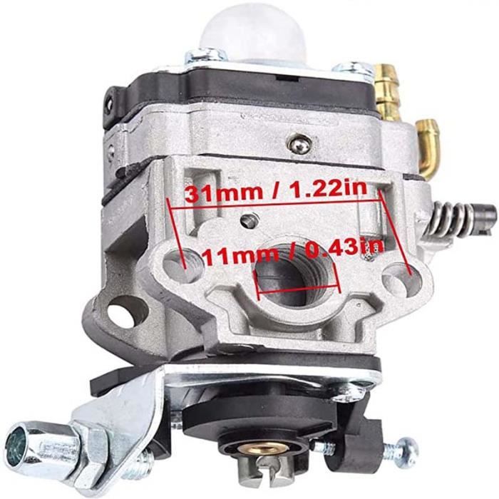 Carburateur Débroussailleuse Carburateur Pour Débroussailleuse 22cc-36cc - Remplacement Moteur 2 Temps Avec Joint Et Tuyaux - 11mm Pile Montre Carburateur Débroussailleuse Carburateur Pour Débroussailleuse 22cc-36cc - Remplacement Moteur 2 Temps Avec Joint Et Tuyaux - 11mm Pile Montre