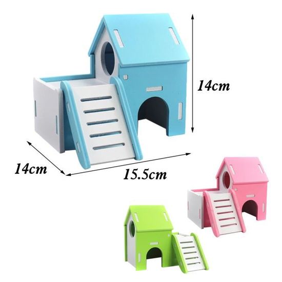 Kakveiai Maison En Bois Pour Hamster, Cabane En Bois Pour