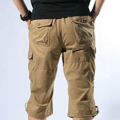 Pantacourt Cargo Garçon 3/4 Multi-Poches – Short Sport Décontracté Été Enfant Adolescent