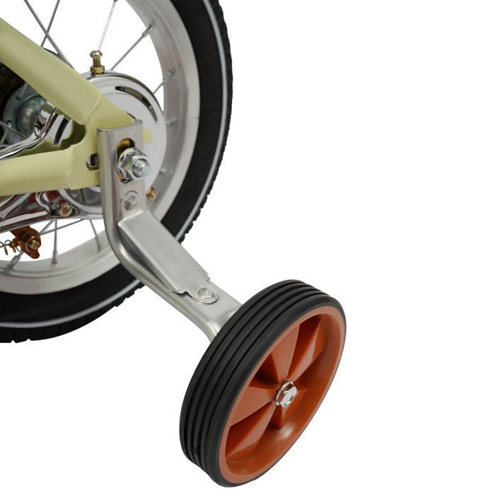 Vélo Enfant 12 Pouces Avec Roues Stabilisatrices - Réglable En Hauteur, Panier, Sonnette, Pour 2-5 Ans