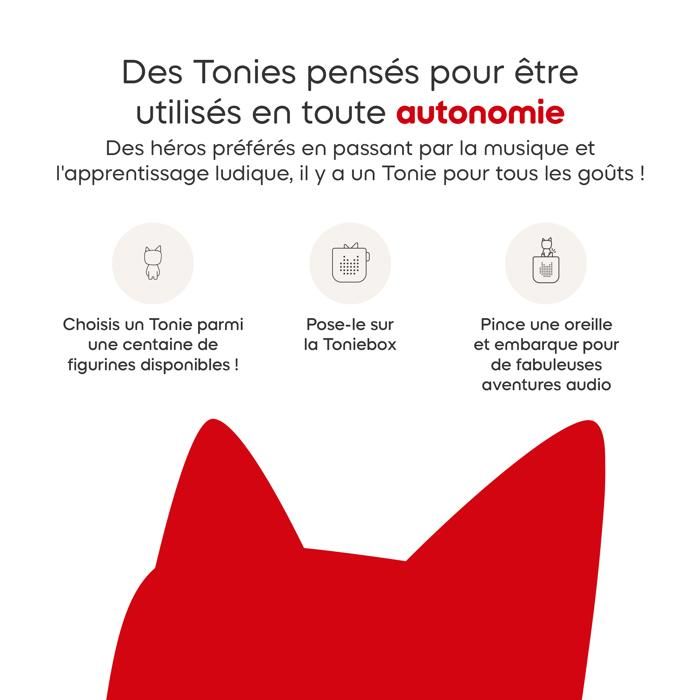 Toniebox 2 Boîte à Histoires – Sans Écran, Robuste, Figurine Rubie Incluse, Jeux Interactifs Tonieplay, Dès 1 An, Gris Lune