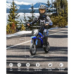 Moto électrique FEBER Planet – 3 Roues, 6V, 2 Km/h, Pour 1-3 Ans, Batterie 40 Min, Max 20 Kg