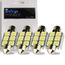 Safego 4x C5W LED Anti Errur 31mm 3-3030 SMD D/ôme voiture Int/érieur LED Lumi/ère Xenon Blanc