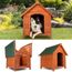 Niche Pour Chien En Bois Avec Toit Incliné Ouvrant Achat