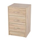 BRAND Toilinux - Meuble de rangement à 3 tiroirs Pratik - Hauteur 60 cm - Bois clair