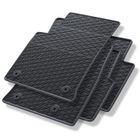 MOSSA Tapis de sol en caoutchouc adapté pour Opel Crossland X SUV (2017-....) - tapis de voiture - noir