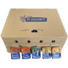 150 barquettes de confiture 5 parfums : prune, fraise, pêche, abricot et groseille Saint MAMET