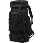 XJYDNCG Grand Sac à dos - 80L- style militaire - extérieure militaire tactique Camping Randonnée Trekking - Noir