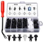 YOLISTAR 100 pièces Rivet Clip en plastique universel en plastique voiture pare-chocs Rivet Clip Kit de remplacement outil de suppression