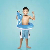 Bouée gonflable enfant otarie - AC-DÉCO - Otarie - 60 x 50 cm - Bleu