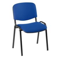 Chaise de conférence éco bleu - pieds noir