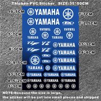 Taille 35x50cm - Autocollants réfléchissants Yamaha Logo moto réservoir, ensemble de décalcomanies Yzf R1 Nma