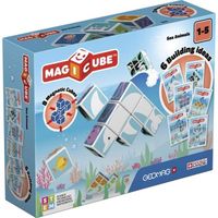 Geomag MagiCube 146 Sea Animals - Constructions Magnetiques et Jeux Educatifs, 8 Cubes Magnetiques