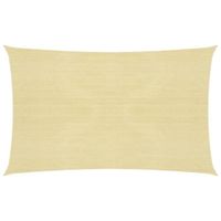 MAD Voile d'ombrage 160 g/m² Beige 3x6 m PEHD - DX3276
