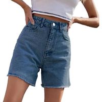 SHORT Short en Jean Femme Jeans Shorts Été Taille Haute Jean Taille Bermuda Femme Éte Short Jeans Femme Extensible Vintage Déchiré