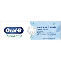 LOT DE 8 - ORAL-B Pure Activ Dentifrice soin fraîcheur à la menthe fraîche 75ml
