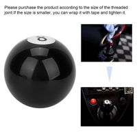 Pwshymi -Pommeau de levier de vitesse Universal Black 8 Billard Ball Round Car Gear Shift Pommeau Levier Poignée auto interieur
