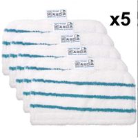 Lot de 5 tampons de Nettoyage de Rechange lavables Lingettes en Microfibre pour Balai Vapeur FSM1610/1630