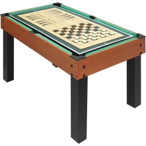 TABLE MULTI-JEUX Table Multi-Jeux Choice XT Carromco 10 en 1