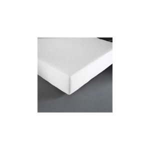 Protège matelas éponge PU blanc 190x80 cm 100 g/cm² coton - 213629