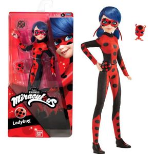 Pack de 4 poupées Miraculous 26cm - Ladybug, Chat Noir, Rena Rouge