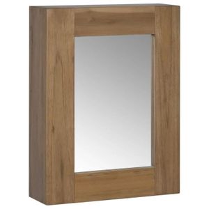 Armoire De Toilette Avec Miroir Meuble Pour Salle De Bain Armoire Murale 30x10x40 Cm Bois De Teck Massif 9099 Achat Vente Armoire De Toilette Armoire De Toilette Avec Soldes