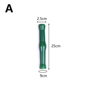 FLEUR ARTIFICIELLE écorce en plastique - Tube'écorce de bambou artificiel en plastique vert, Décoration de tuyau de gaz de chauf