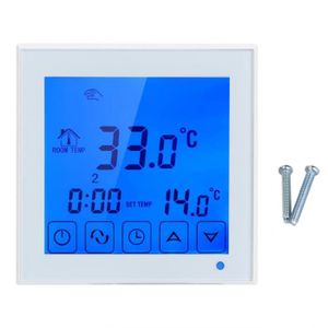 Argent - Thermostat de chauffage au sol électrique, pièce de sueur