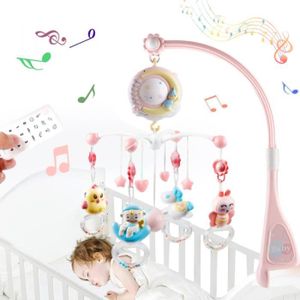 Mobile musical bebe blanc et rose - Cdiscount