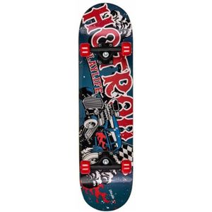 SKATEBOARD - LONGBOARD Skate PLAYLIFE Hotrod 31x8 Blanc