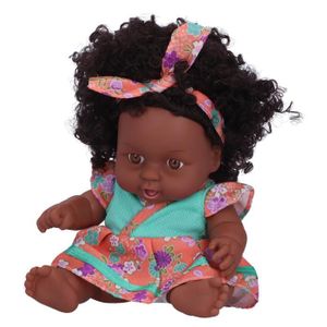 POUPÉE SALALIS poupée de bébé Reborn Poupée bébé Reborn réaliste de 20cm, jouet de jeux poupee Jupe à fleurs vert orange Q8-001