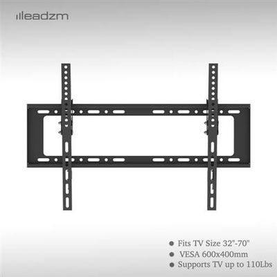 Support Mural TV Inclinable HD4K – Écrans 17 à 42 Pouces – VESA 200x200 – Noir