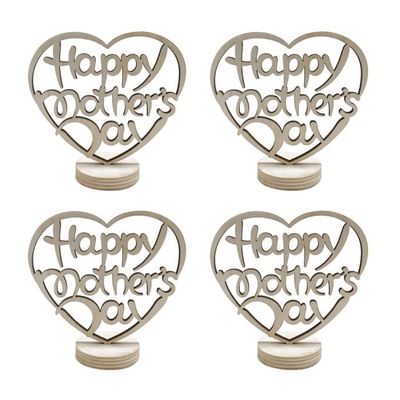 En bois en forme de coeur ornement creux contreplaqué artisanat cadeau  décoration pour la fête d'anniversaire de maman - Cdiscount Maison