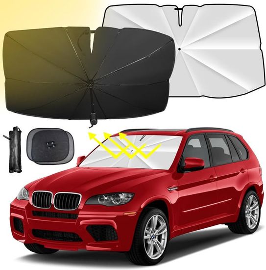 Pare-soleil Voiture Parapluie – Spécial BMW X3 F25 2011-2017 – Protection UV Et Chaleur, Pliable, Facile à Ranger