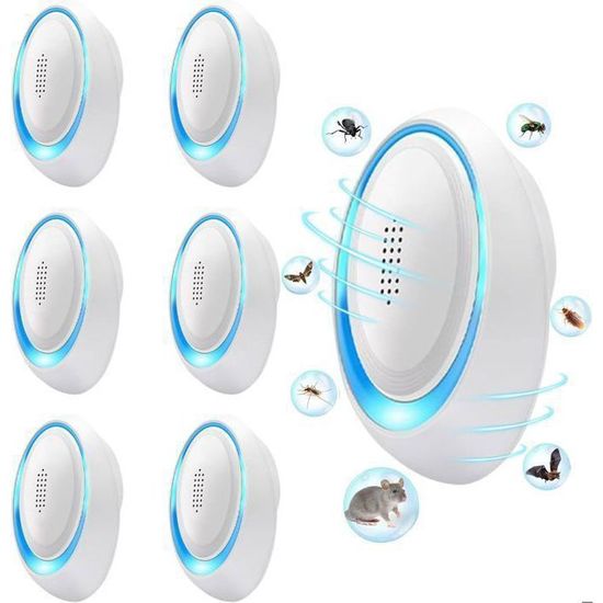Ultrason Souris et Rats Lot De 6-Repulsif Ultrason Moustique-Répulsif